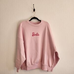 Barbie x Skinnydip Women's XL Crew Neck Graphic‎ Sweatshirt New With Tags Pink